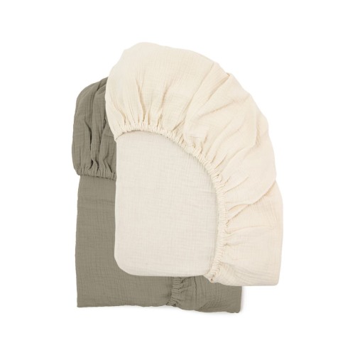 Assorted 2-Pack Muslin Crib Sheets