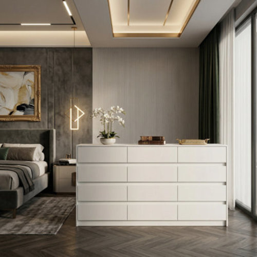 Wade Logan® Calek 12 Drawer 63" W Dresser & Reviews | Wayfair