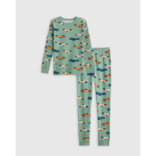 100% Organic Cotton Long Sleeve and Pant Pajama Set