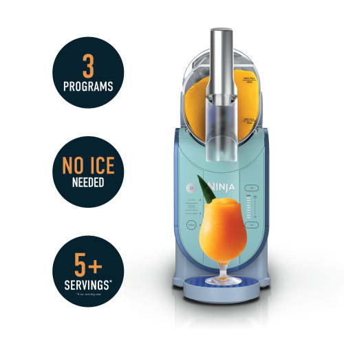 Ninja SLUSHi 72-Oz Frozen Drink Machine with RapidChill Technology, 3 Presets, Dishwasher Safe, Slushy Maker, FS300BL Blue