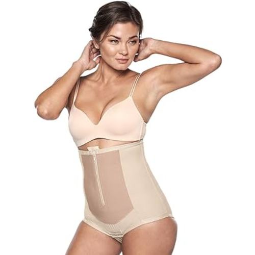 Bellefit Girdle with Front Zipper - Birth Recovery Garment, Postpartum Essentials Beige