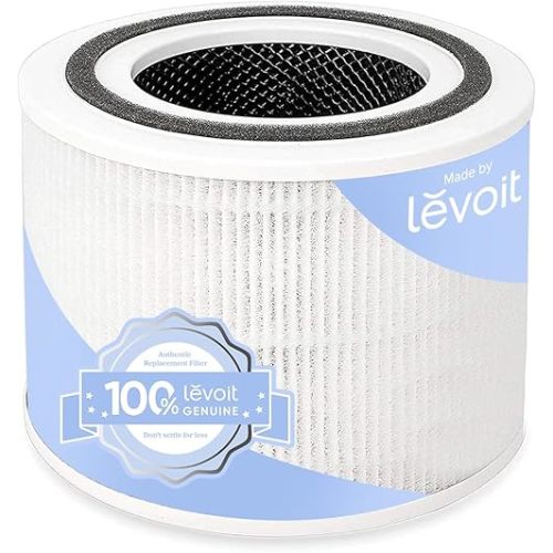 LEVOIT Core P350-P Replacement Filter, Genuine Air Purifier Filter, Supports HEPA Sleep Mode, High-Efficiency Activated Carbon for Removal of Smoke, Odor, Allergens, Pollen, Core P350-RF, 1 Pack