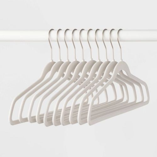 10pk Flocked Hangers - Brightroom™