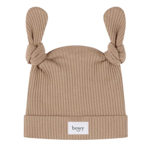 Double Knot Beanie - Chocolate 0-3