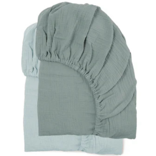 Muslin Crib Sheets | Bluebell + Slate