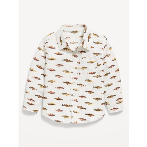 Printed Long-Sleeve Oxford Shirt for Toddler Boys | Old Navy