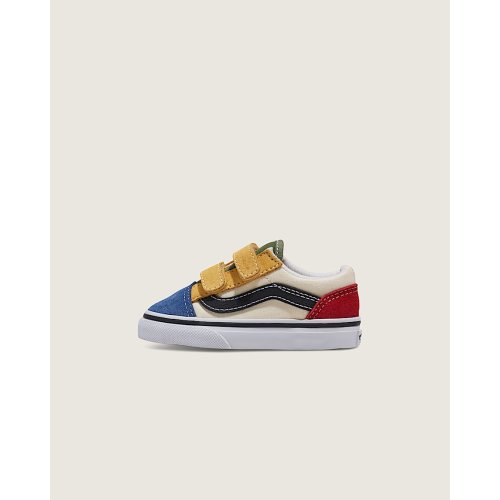Toddler Old Skool V Shoe in Red / Blue | Vans