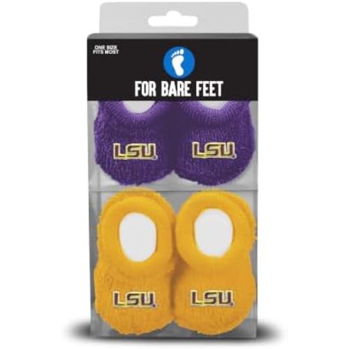 FBF - Officially Licensed NCAA Infant Bootie Socks 0-12 Months - 2 Pack