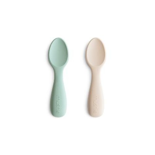 Silicone Toddler Starter Spoons Cambridge Blue/Shifting Sand One Size