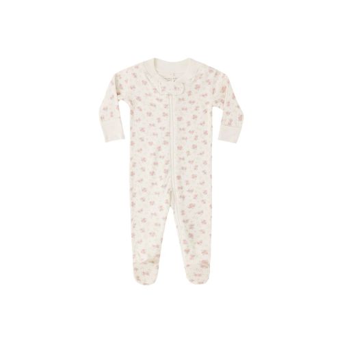 Zip Long Sleeve Sleeper Footie || Flower Field by Quincy Mae – Pi Baby Boutique