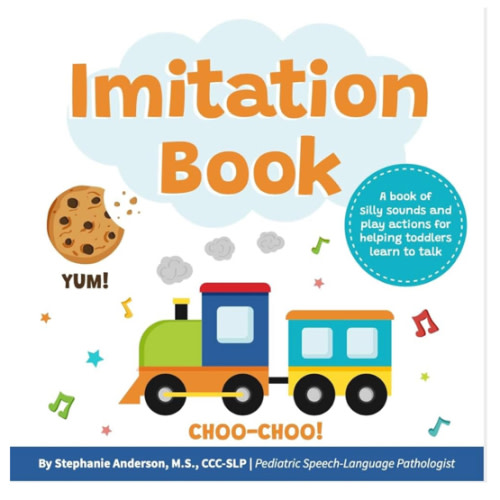 Imitation Book: Interactive & Fun Learn to Talk Board Book For Toddlers Ages 0-4, Written by a Speech Therapist