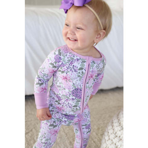 Convertible Zip Romper | Lavender Lullaby