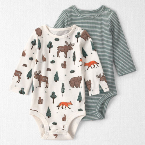 Baby 2-Pack Organic Cotton Bodysuits | Carter’s Oshkosh Canada