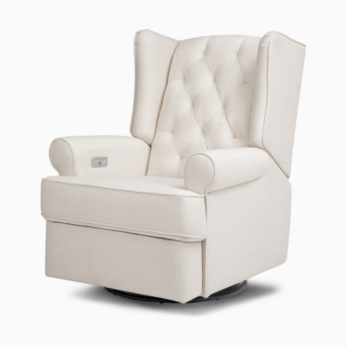 Namesake Harbour Electronic Recliner & Swivel Glider - Performance Cream Eco Weave