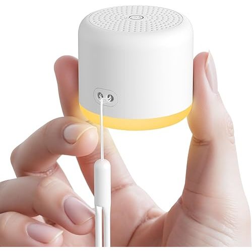 White Noise Machine with Night Light, 18 Soothing Sounds Portable Sound Machine for Baby Adults, Mini Travel Sound Machine for Sleeping with Memory Timer, Office Hotel Gift