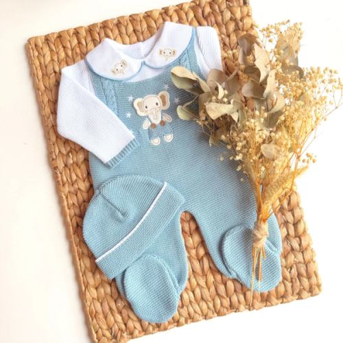 Little Elephant Outfit - Indigo blue