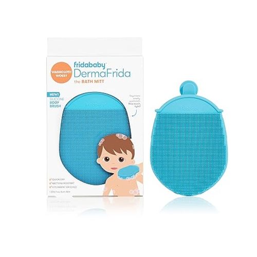 Frida Baby DermaFrida The SkinSoother Baby Bath Brush | Cradle Cap Brush for Babies, Baby Essential for Dry Skin, Cradle Cap Treatment and Eczema | 1 Pack