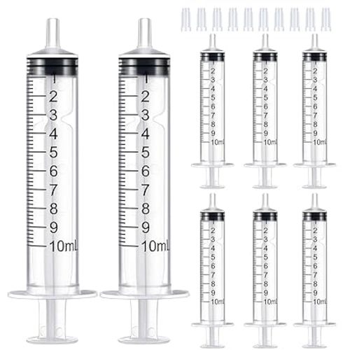 10ml Syringe for Liquid,Syringe Without Needle,Sterile Individually Packed 10pcs.
