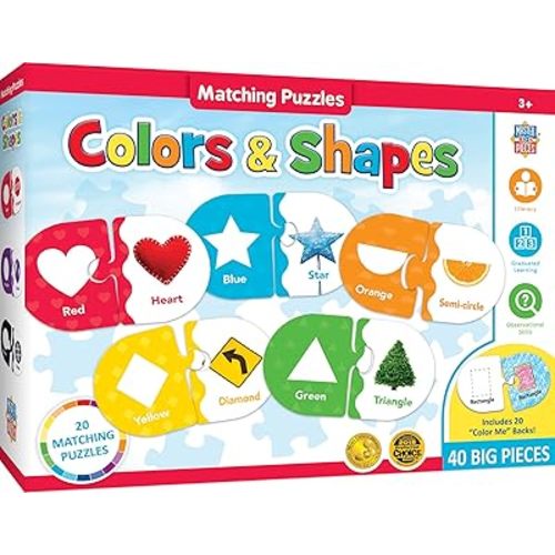 MasterPieces Eric Carle - Matching Color Puzzles - Jigsaw Puzzle with Vibrant Artwork and Durable Pieces - Fun Family Activity Brain Challenge and Educational Entertainment for Kids Teens and Adults