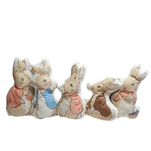 Peter Rabbit & friends, Handmade Toy, Plush toy pillow, The tale of Peter Rabbit Baby shower Gift, stuffed toy, vintage story