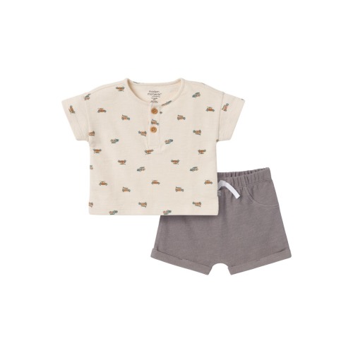 Henley Shirt and Shorts Set, 3-6M