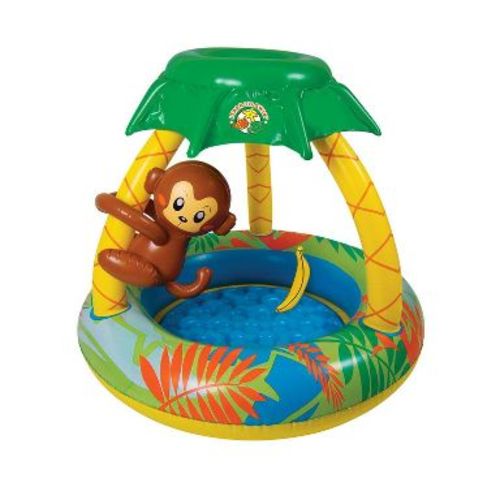 Poolmaster Bananas Monkey Swimming Pool with Sun Protection