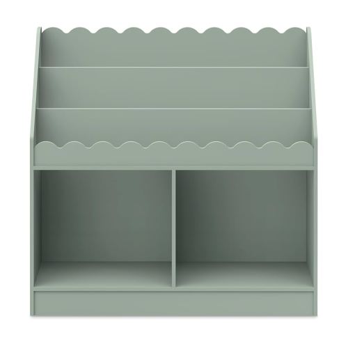 daVinci Sammy Scallop Bookcase in Light Sage, Nursery/Kids Room Storage