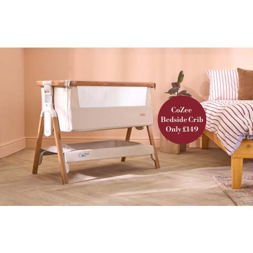 Malmo Cot Bed, Mattress & Changer Oak | Tutti Bambini