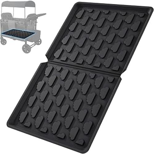 All Weather Mat for Wagon W4 Accessory - Compatible with Wonderfold Stroller Wagons W4, Silicone Floor Mat Protect Wagon W4 from Sand, Dirt, and Water