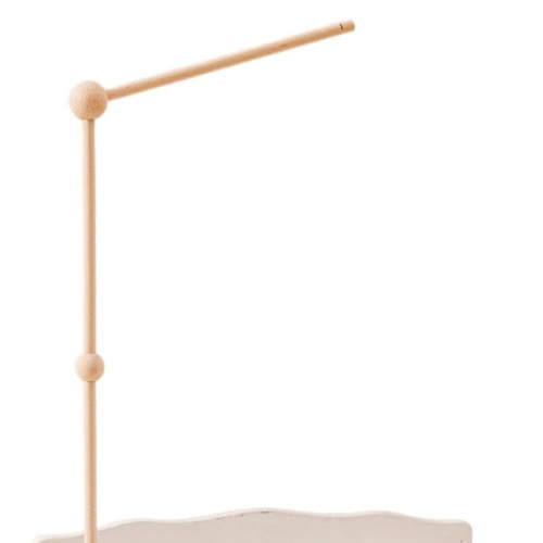 Baby Crib Mobile Arm,HBM Wooden Mobile Arm for Crib Mobile Hanger for Crib Baby Girl Nursery Decor