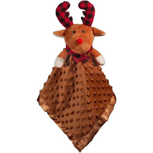 Baby Security Blanket Loveys for Babies Elk Stuffed Animal Snuggle Toy for Baby Girls and Boys Newborn