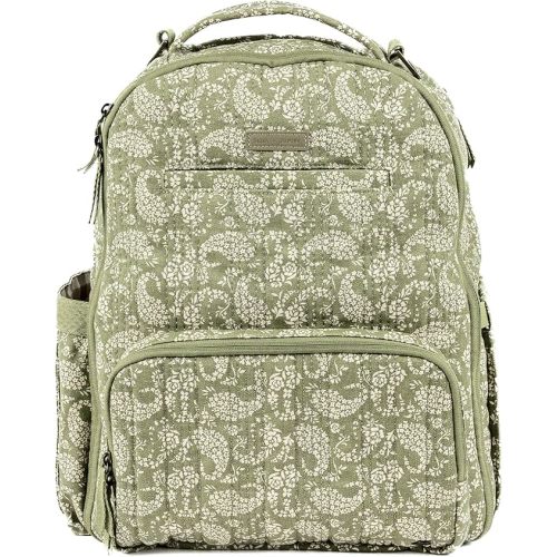JuJuBe x Sazan Hendrix - New Classic Diaper Bag Backpack with Portable Changing Pad, Stroller Straps, Large Travel Backpack for carrying Baby Bottles, Wipes, Diapers, Pacifiers, Paisley Floral