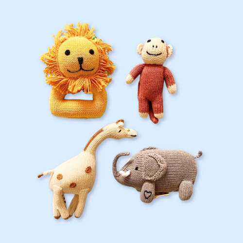 Safari Animals Rattle Set