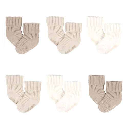 Tan Socks 0-12m (6) – CLÉMENT