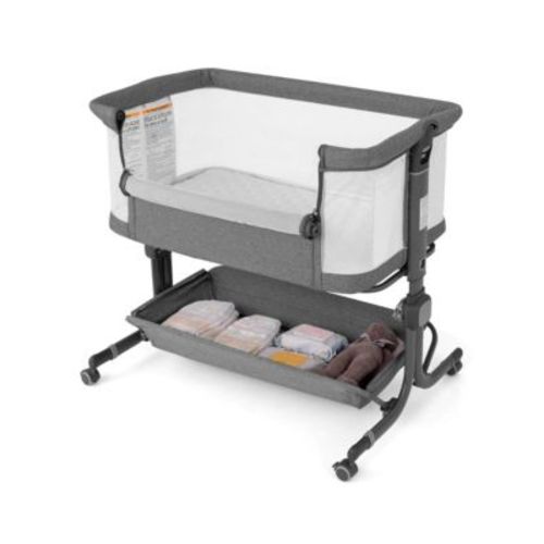 Baby Bassinet Bedside Sleeper with6-Level Adjustable Height