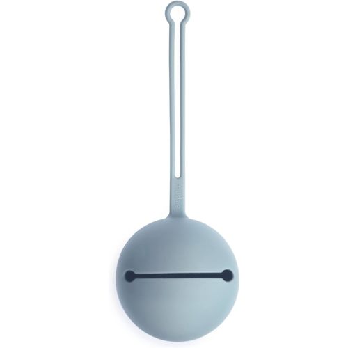 mushie Silicone Pacifier Holder Case (Powder Blue)