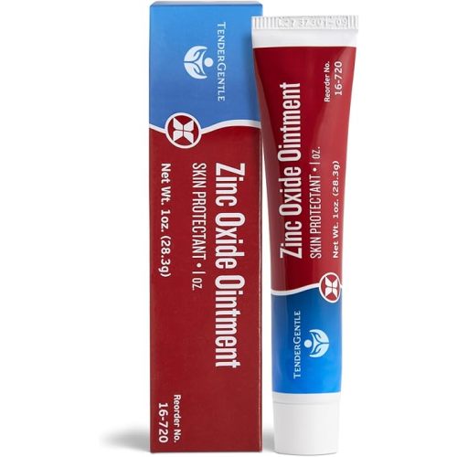 Zinc Oxide Ointment for Adults and Babies - 1 oz Diaper Rash Ointment - Skin Protectant for Diaper Rashes, Cuts, and Burns