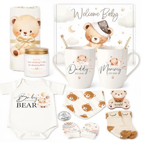 New Parents Gifts for Couples Mom and Dad Gifts for New Parents Gender Reveal Gift for Mom and Dad to Be Pregnancy Care Package Cute Baby Shower Presents Ideas for Expecting Mother First Time Mommy