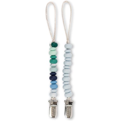 Bella Tunno Pacifier Clip Set – Soft Silicone Pacifier Clip for Infant and Baby Pacifier, Convenient and Lightweight, Non-Toxic and BPA Free Silicone (Soft Boy)