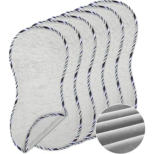 Timgle 6 Pcs 13 x 29 in Peanut Shape Changing Pad Liner Peanut Changing Pad Liner Portable Soft Peanut Changing Pad Washable Reusable Changing Pad Liner Waterproof Easy to Clean(Gray)