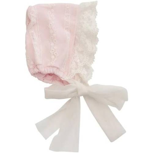 Haute Baby Precious Blush Bonnet Newborn Baby Size 0-3 Months Pink