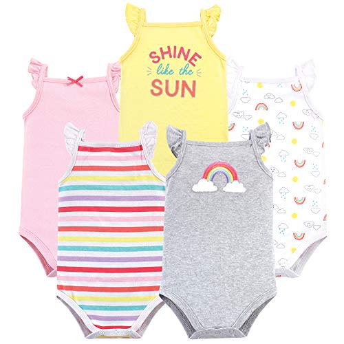 Hudson Baby Unisex Baby Cotton Sleeveless Bodysuits