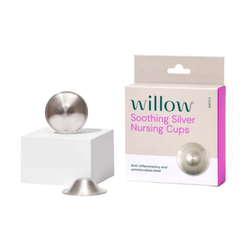 Willow Soothing Silver Nursing Cups, Silver