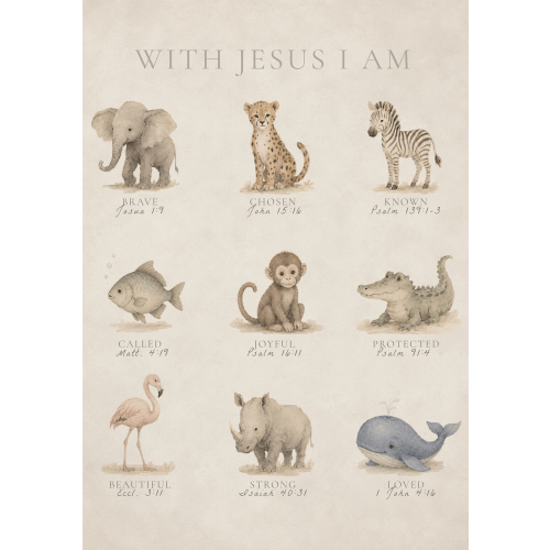 With Jesus I Am… - Print