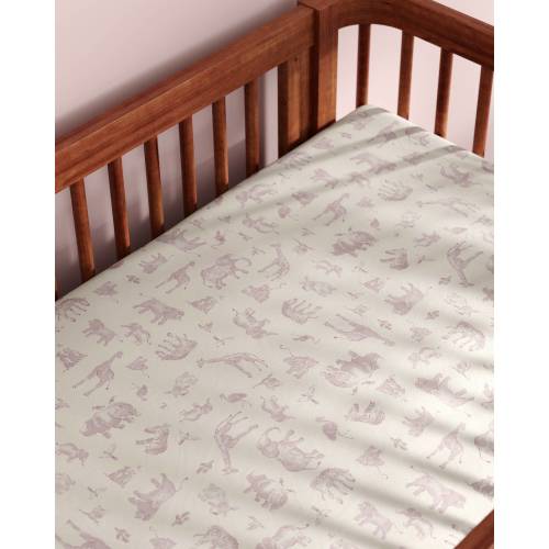Watercolor Safari Crib Sheet Set
