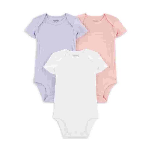 Carter's Child of Mine Baby Girl Bodysuits, 3-Pack, Sizes Preemie-18 Months