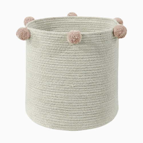 Lorena Canals Cotton Bubbly Basket - Natural/Blush