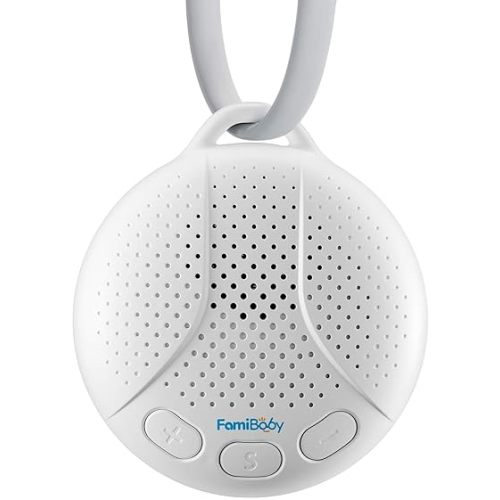 Portable Sound Machine for Baby - White Noise Machine with Night Light for Nursery | 16 Soothing Sounds | Shush | Travel | Registry Gift | Sleep Soother | Baby Shower