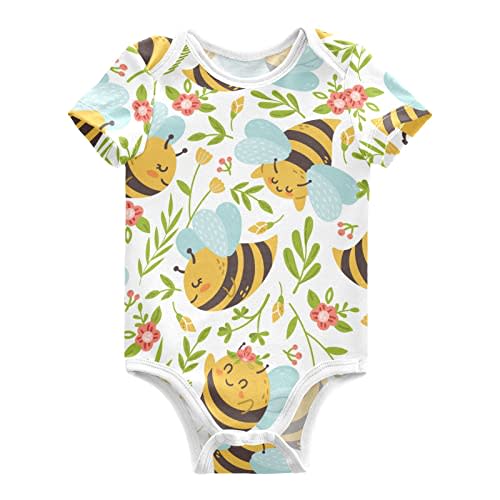 vvfelixl Baby Girls' Bodysuits Llama Alpaca Cactus Short Sleeve Cotton Baby Clothes For Girls 0-24 Months Black