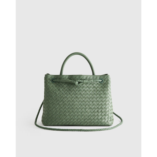 Romy Handwoven Satchel in Sage